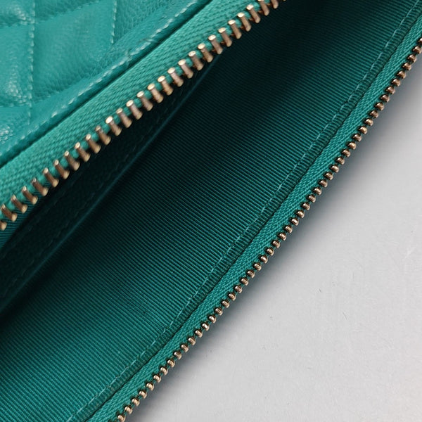 Quilted Grained Calfskin Green