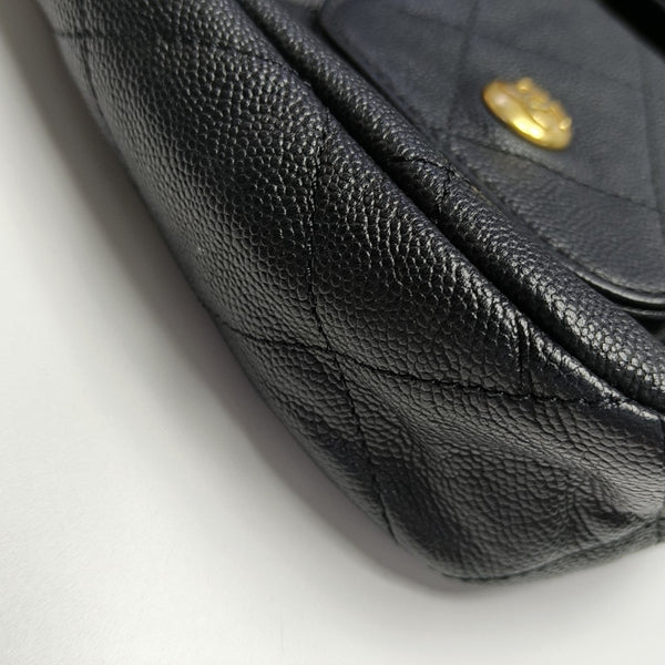 Suppletwins Quilted Grained Calfskin Black