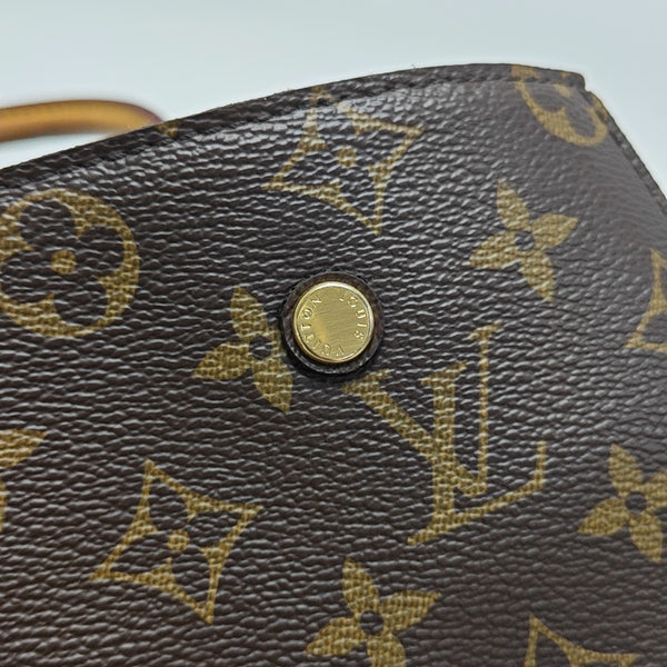 MONTAIGNE Monogram Coated Canvas Brown