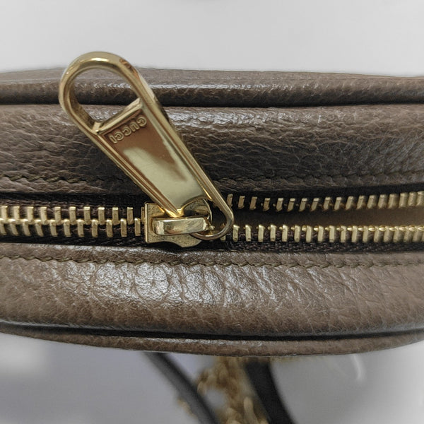 Ophidia Mini Monogram Coated Canvas Beige