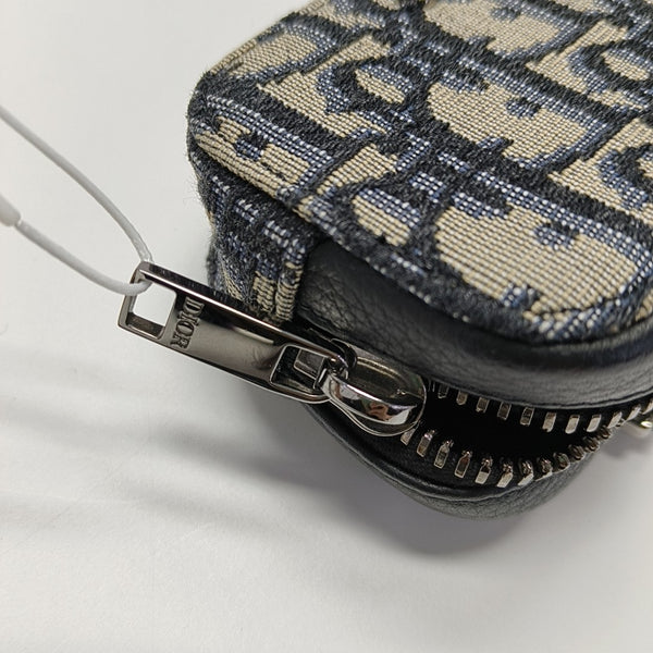 Oblique Canvas Shoulder Bag Blue