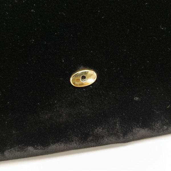 Velvet Shoulder Bag Black