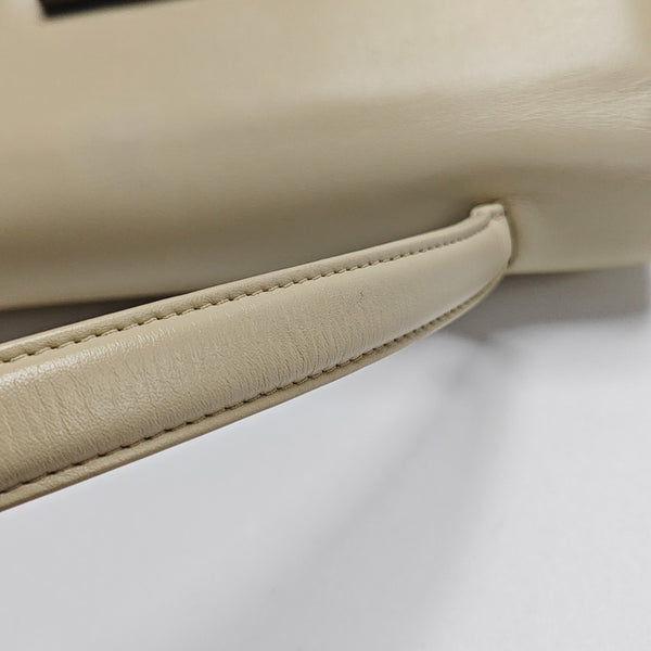 Calfskin Top Handle Bag Beige