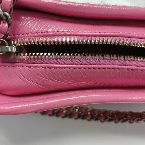 GABRIELLE Small Quilted Wool Pink