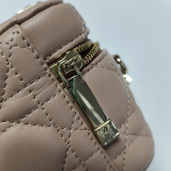 Lady Dior Super Mini Cannage Lambskin Pink