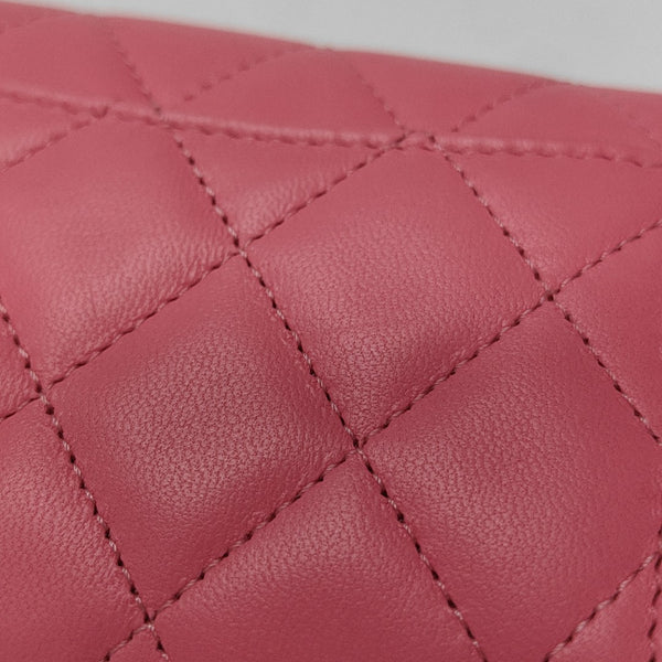 CLASSIC FLAP Quilted Lambskin Red Wallet