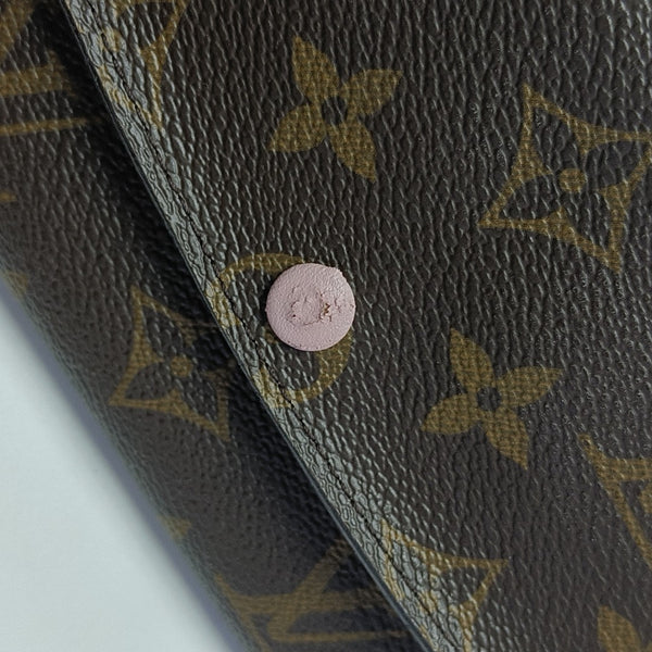 EMILIE Monogram Coated Canvas Brown Wallet