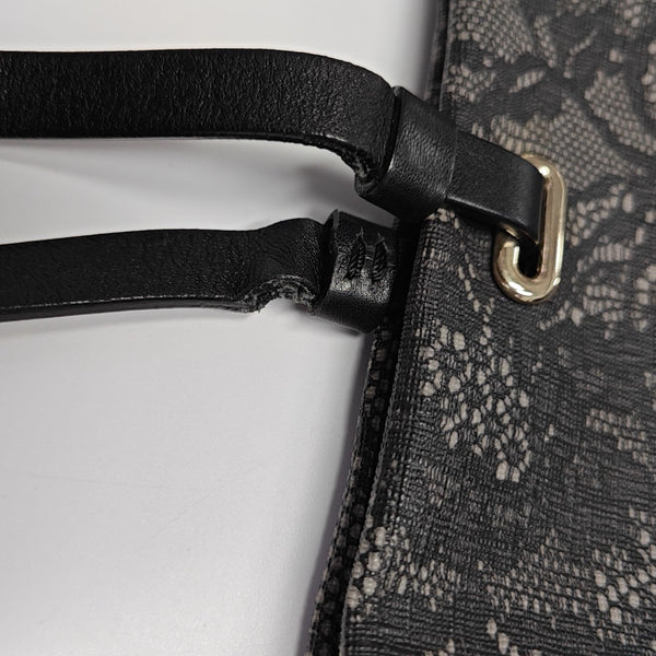Coated Canvas Tote Bag Black