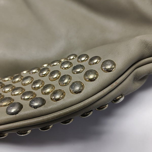 Calfskin Top Handle Bag Gray