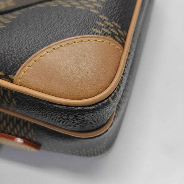 NIL Damier Ebene Calfskin Brown
