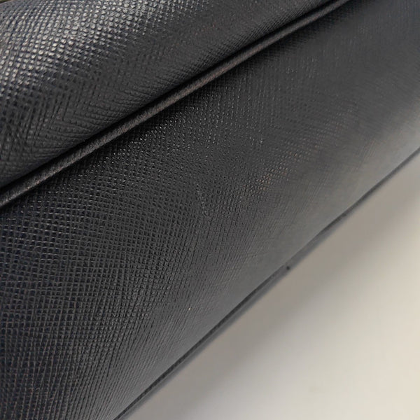 Calfskin Top Handle Bag Blue
