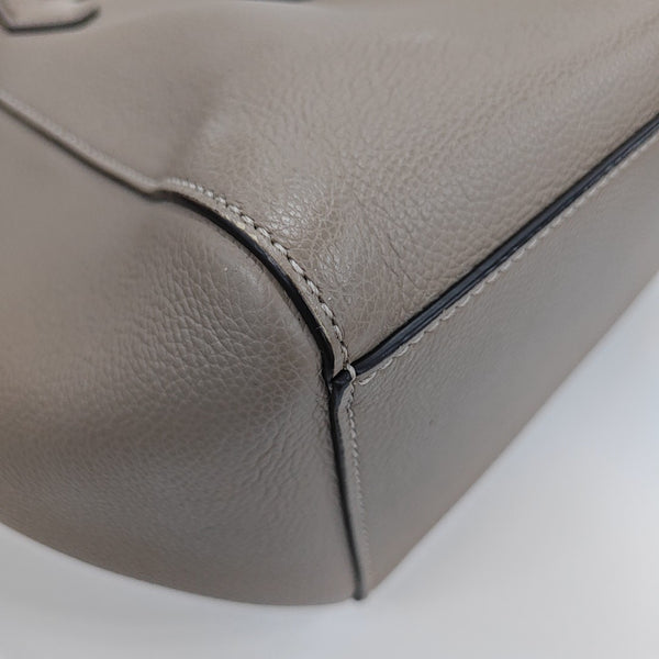 Calfskin Top Handle Bag Gray