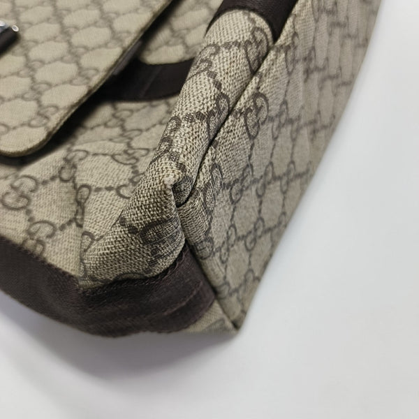 Monogram Coated Canvas Shoulder Bag Black