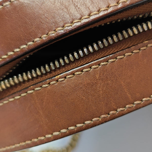 Monogram Coated Canvas Shoulder Bag Beige