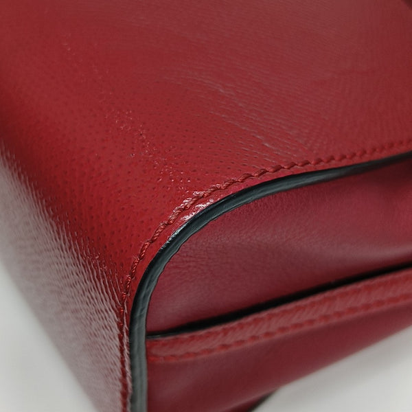 Calfskin Shoulder Bag Red