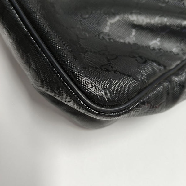 GG Imprime Messenger Monogram Coated Canvas Black