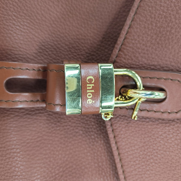 Aby Small Calfskin Brown