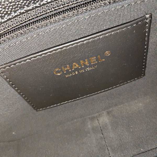 CLASSIC FLAP Mini Quilted Grained Calfskin Black