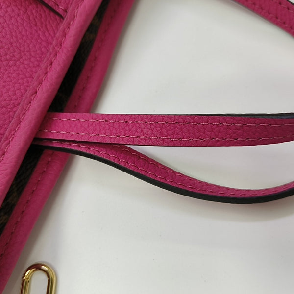 NEVERFULL INSIDE OUT BB Monogram Calfskin Red