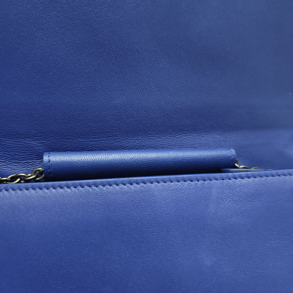 Lambskin Shoulder Bag Blue