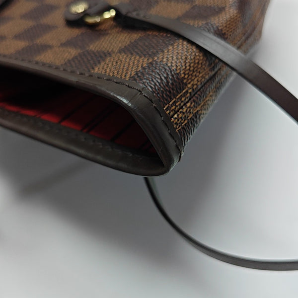 NEVERFULL MM Damier Ebene Coated Canvas Brown