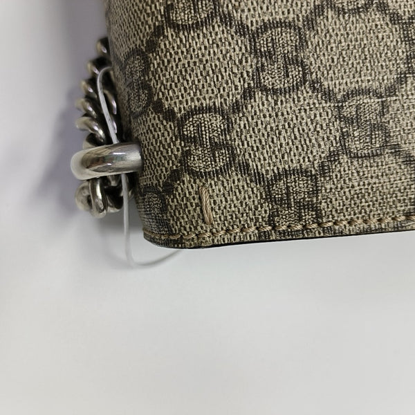 Dionysus Mini Monogram Coated Canvas Beige