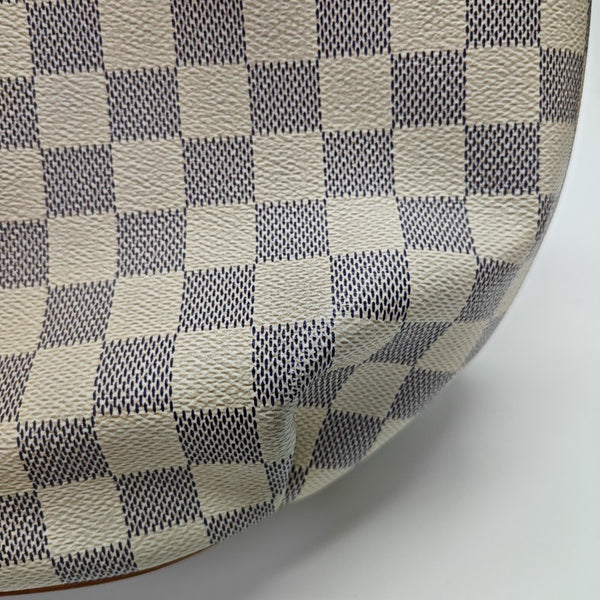 RIVIERA PM Damier Azur Coated Canvas White
