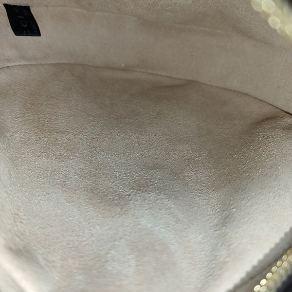 Ophidia Mini Monogram Coated Canvas Beige