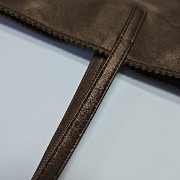 Calfskin Shoulder Bag Beige