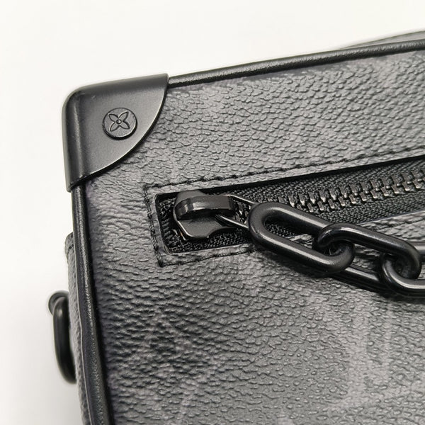 SOFT TRUNK Mini Monogram Coated Canvas Black