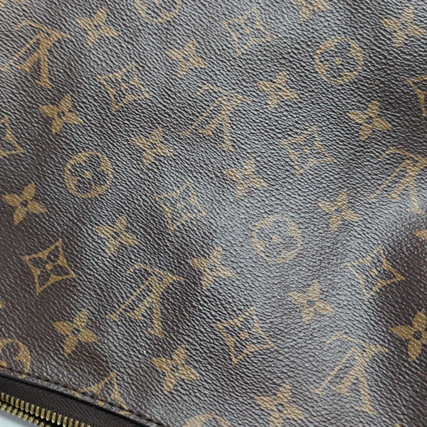 LOOP HOBO Monogram Coated Canvas Brown
