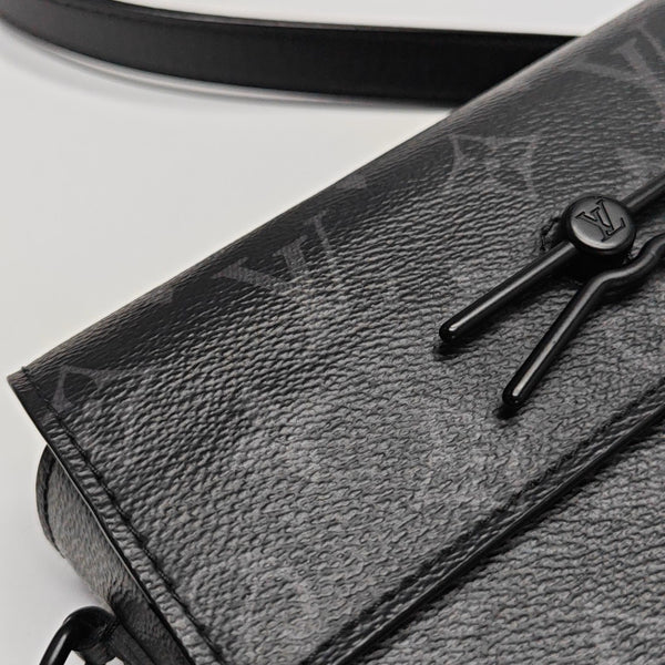 STEAMER Mini Monogram Coated Canvas Black