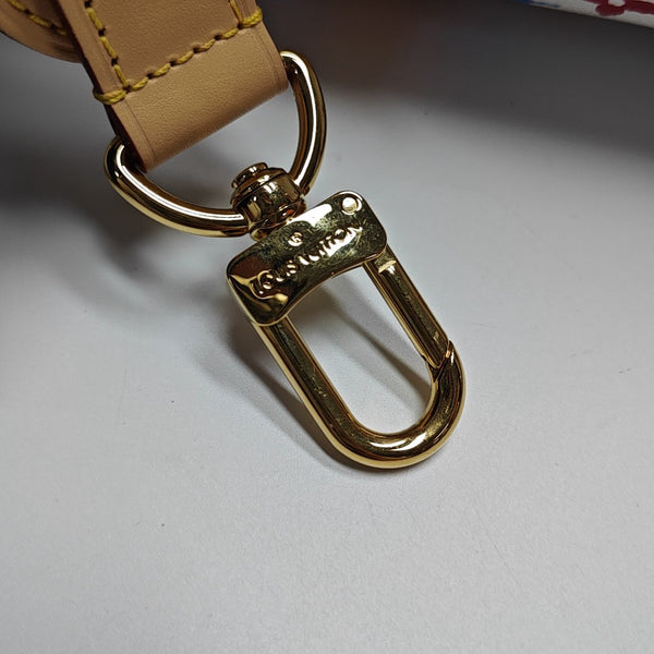 LV × TM KEEPALL 45 Monogram Coated Canvas White