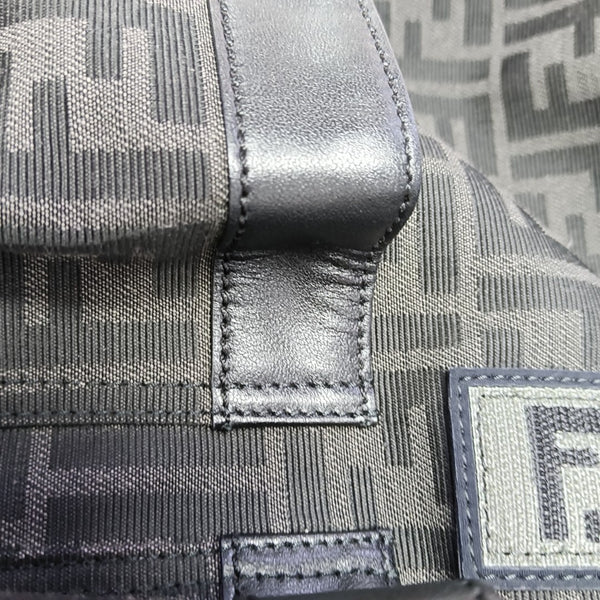 FENDI Strike Medium Canvas Black