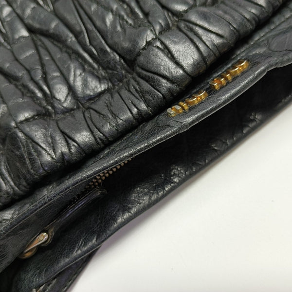 Matelassé Quilted Calfskin Black