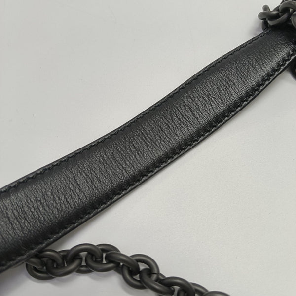 Calfskin Shoulder Bag Black