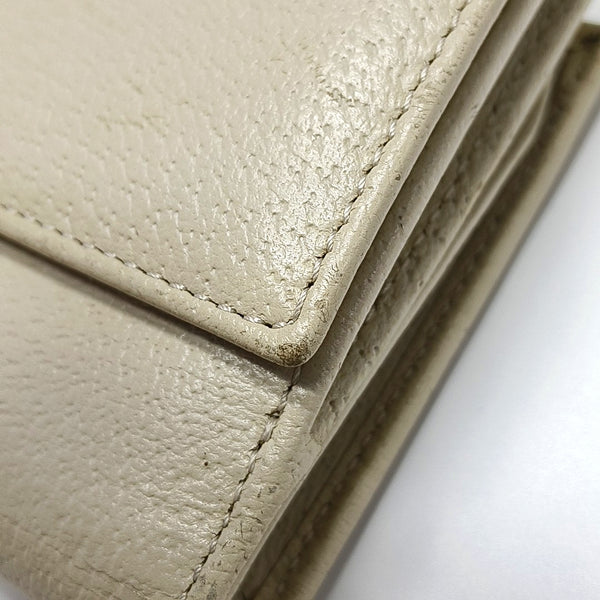 Authenticated pre-owned Blondie Calfskin White Wallet - Wallet at Looply