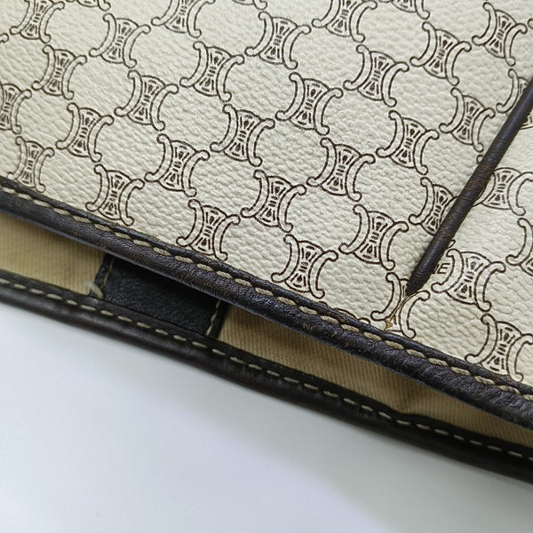 Coated Canvas Tote Bag Beige