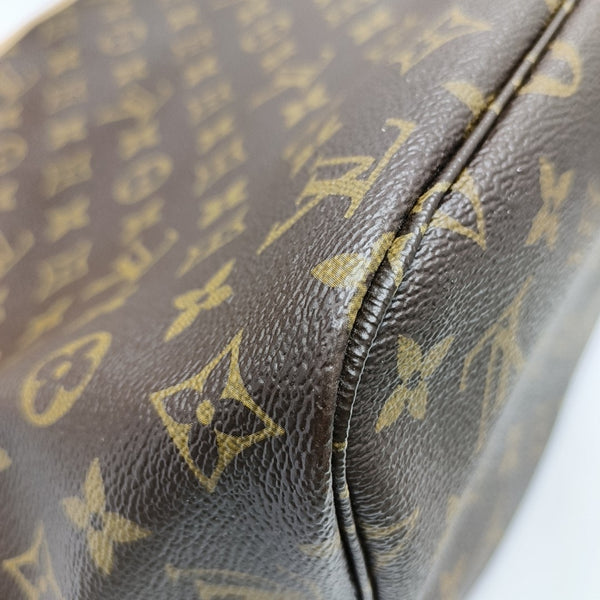 NEVERFULL MM Monogram Coated Canvas Brown