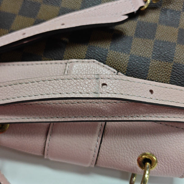CLAPTON Damier Ebene Coated Canvas Brown