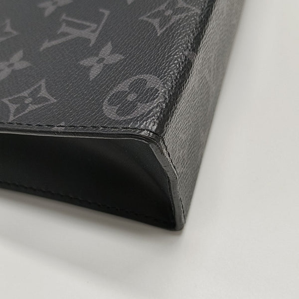Pochette Voyag MM Monogram Coated Canvas Black