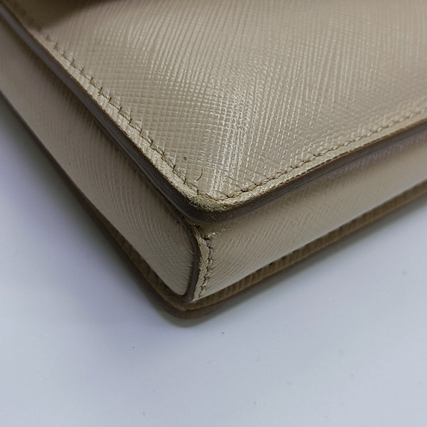Calfskin Shoulder Bag Beige