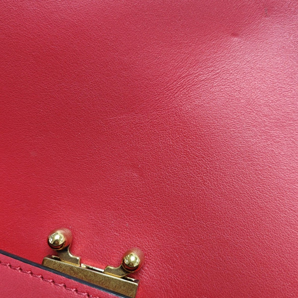 Calfskin Shoulder Bag Red