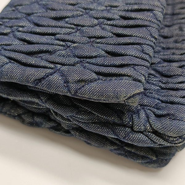 Crystal Quilted Denim Blue