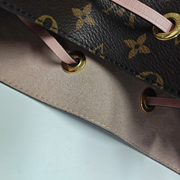 NÉONOÉ MM Monogram Coated Canvas Brown
