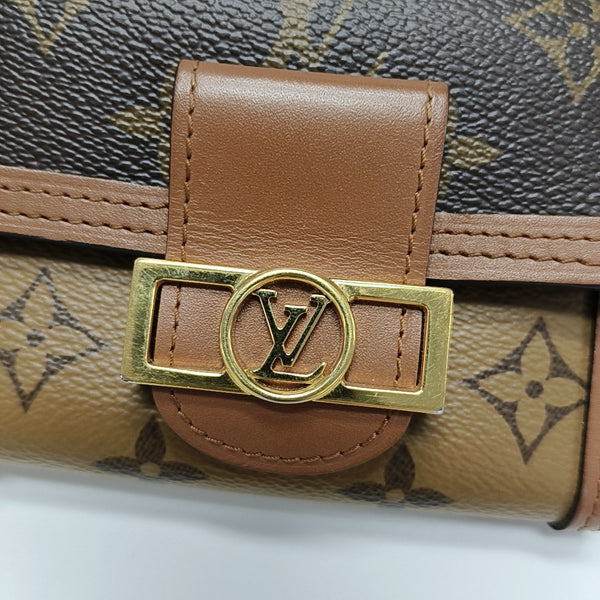 DAUPHINE Monogram Coated Canvas Brown Wallet