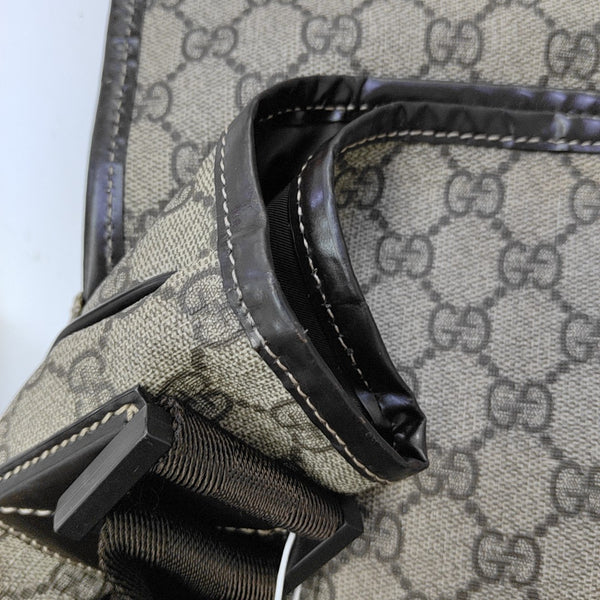 GG Messenger Monogram Coated Canvas Black