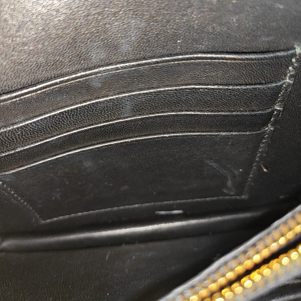 Matelassé Quilted Lambskin Black