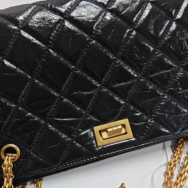 Quilted Calfskin Shoulder Bag Black