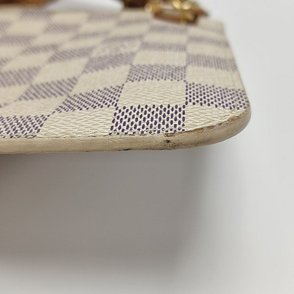 NEVERFULL MM Damier Azur Coated Canvas White